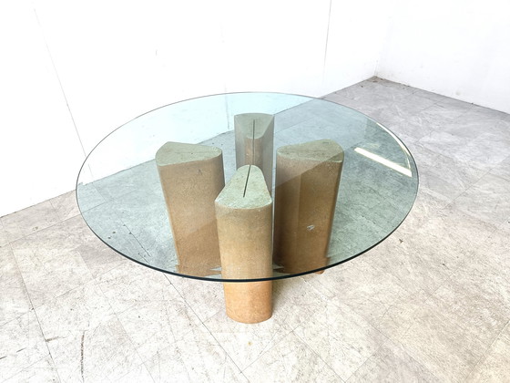 Image 1 of Fossil stone dining table, 1970s