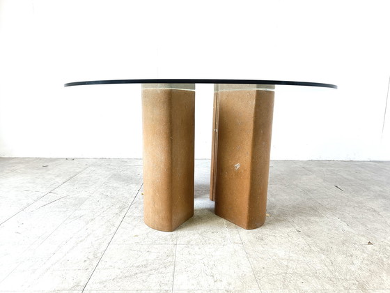 Image 1 of Fossil stone dining table, 1970s