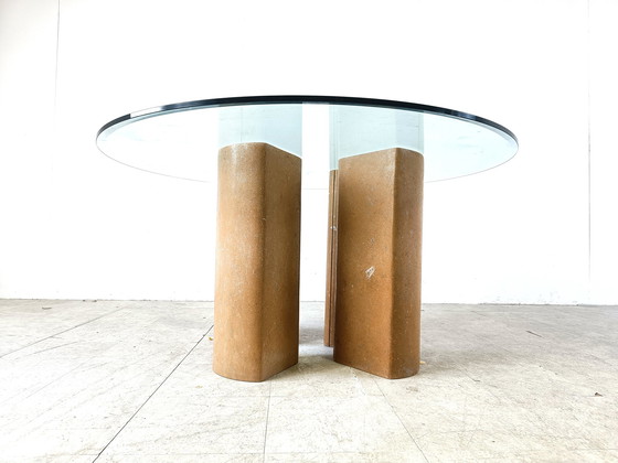 Image 1 of Fossil stone dining table, 1970s