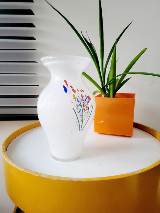 Image 1 of Val Saint Lambert Studio Cristal Vase, Numbered Dec 17/86, Liege, 1980s