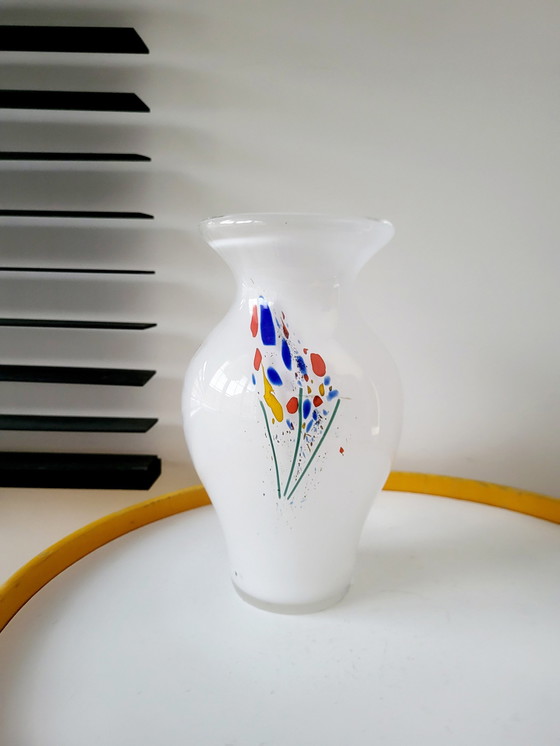 Image 1 of Val Saint Lambert Studio Cristal Vase, Numbered Dec 17/86, Liege, 1980s