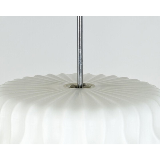 Image 1 of Vintage opal glass suspension by Napako, Czechoslovakia 1960
