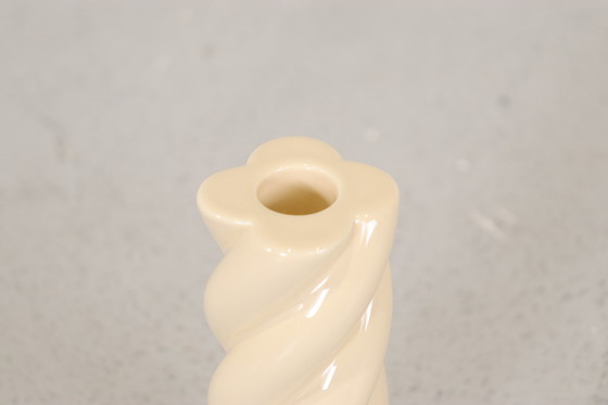 Image 1 of Fest Booly small twister candle holder yellow