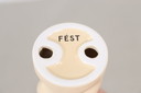 Fest Booly small twister candle holder yellow