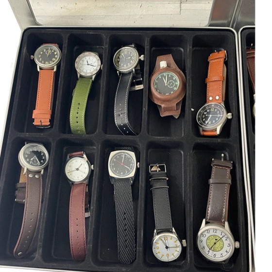 Image 1 of WOII - Collection of 20 watches - Including all paperwork and display cases - New - Atlas collection