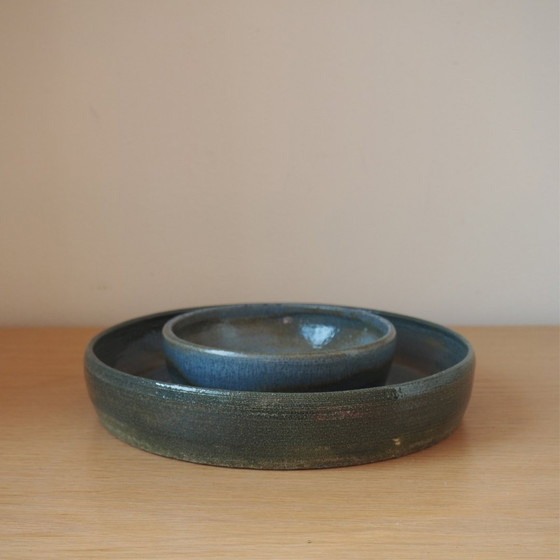 Image 1 of 1970S Serving Bowl, Artisan Pottery