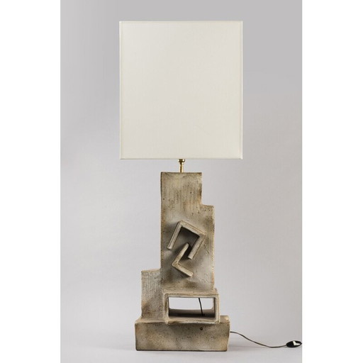 Lampada vintage in ceramica di Marius Bessone, 1960