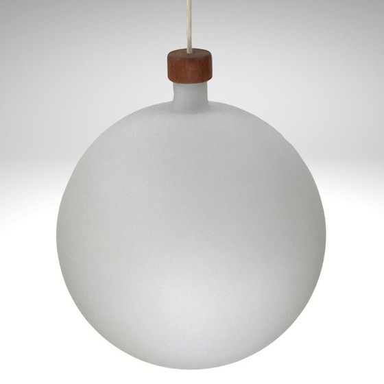 Image 1 of Cascade Glass & Teak Lamps By Uno & Östen Kristiansson For Luxus