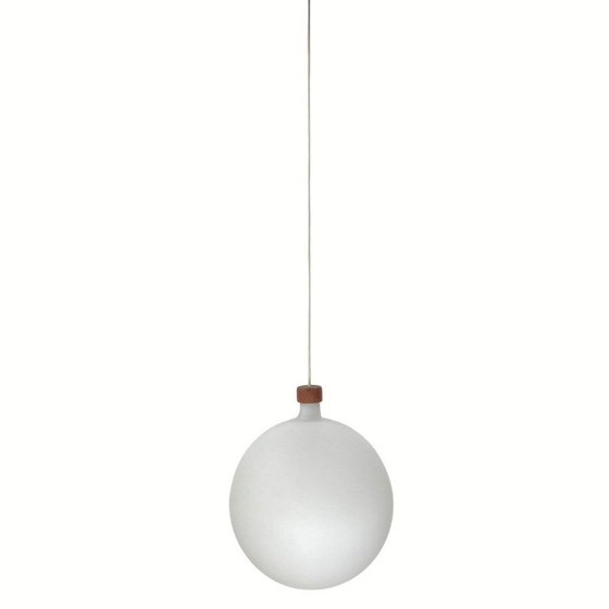 Image 1 of Cascade Glass & Teak Lamps By Uno & Östen Kristiansson For Luxus