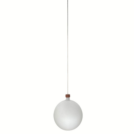 Image 1 of Cascade Glass & Teak Lamps By Uno & Östen Kristiansson For Luxus