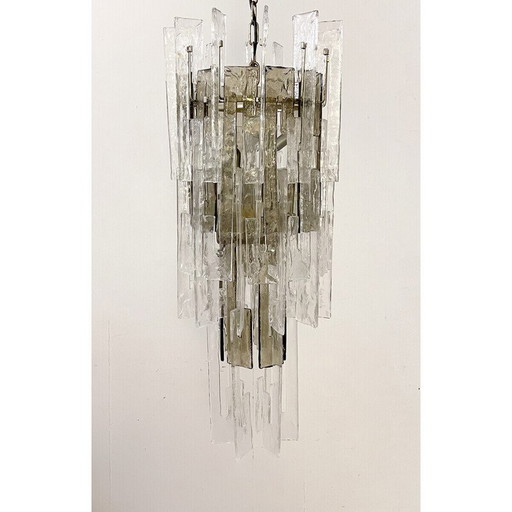 Pair of mid-century Italian Murano glass chandeliers by Carlo Nason, 1960s