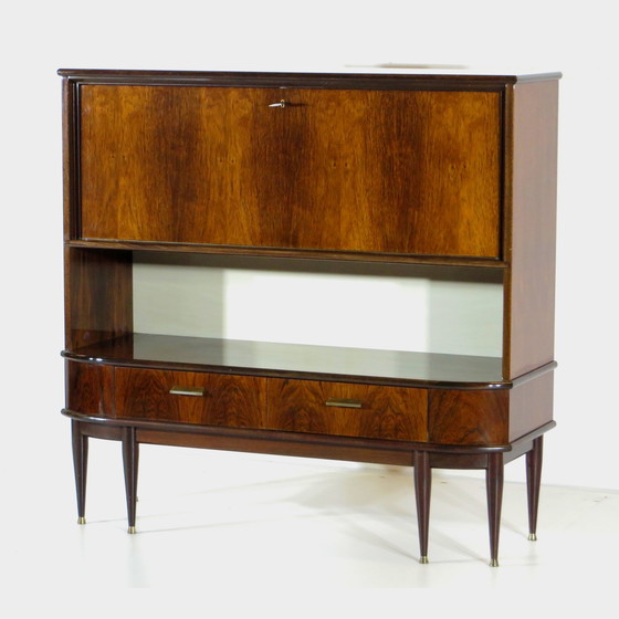 Image 1 of Vintage secretaire bar cabinet