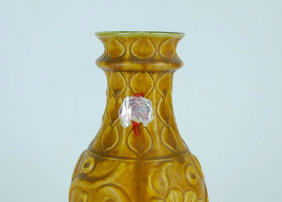 Image 1 of 1960s bay keramik vase relief flower decor model 86 25