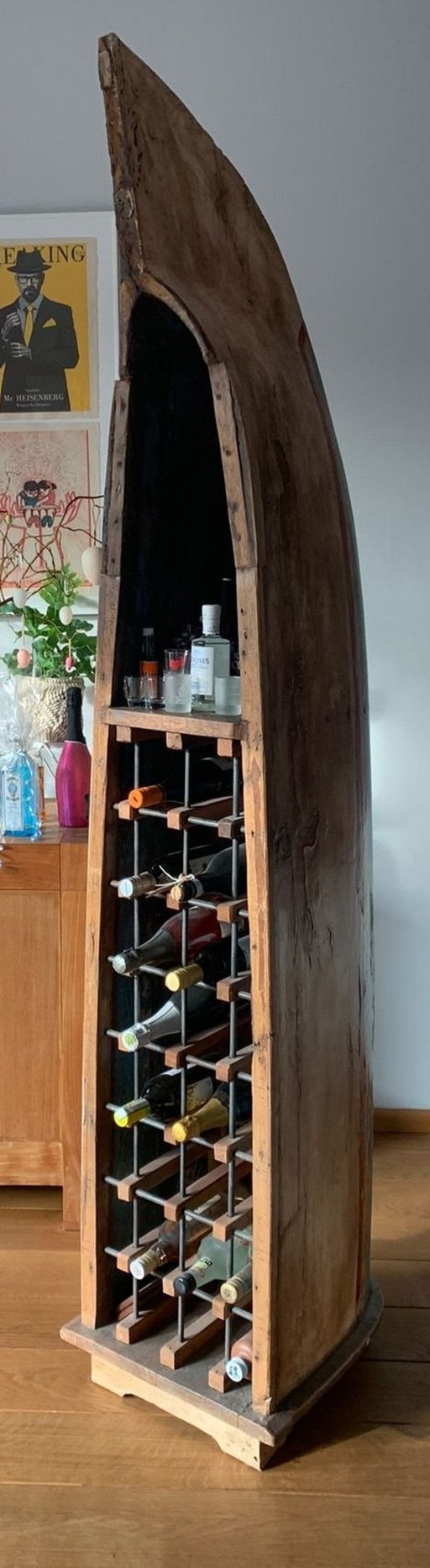 Vintage Wine Canoe wine rack