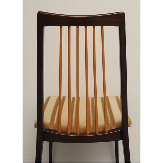 Image 1 of Set of 4 vintage solid wood dining chairs, 1950s