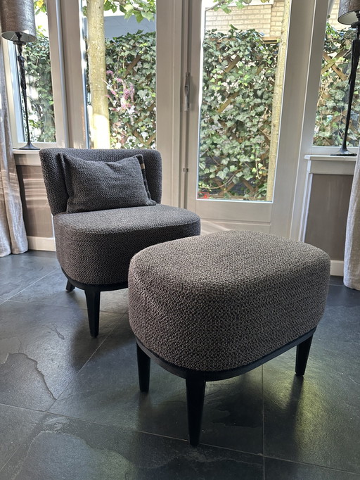 Vintage Armchair + Footstool