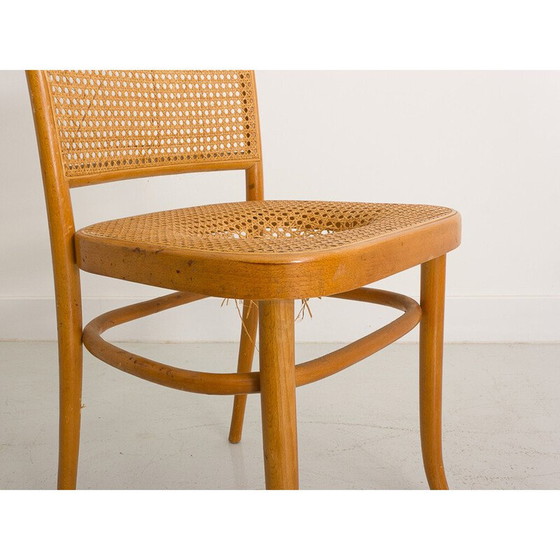 Image 1 of Vintage beech and cane chair
