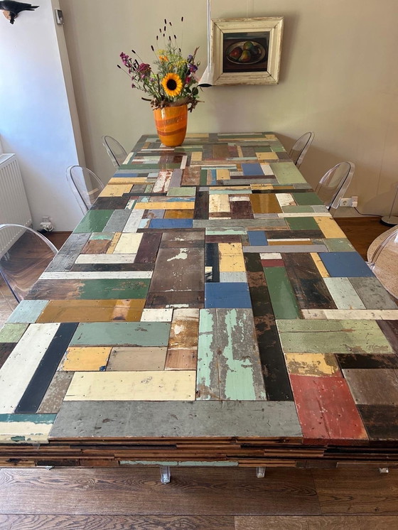 Image 1 of Piet Hein Eek Scrapwood Table.