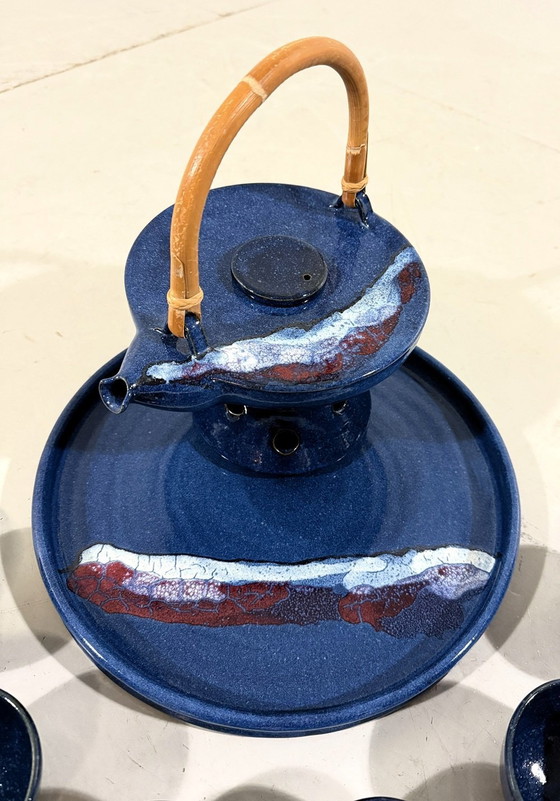 Image 1 of Juego de té de loza único de los años 1980-90