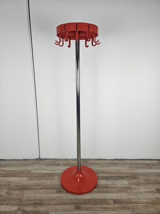 Image 1 of Space Age Coat Hanger In Plastic And Steel By Dal Vera