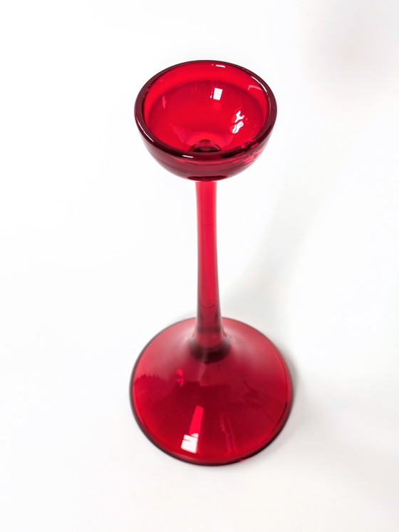 Image 1 of Glass Candlestick | Cari Zalloni For Wmf | 1970'S