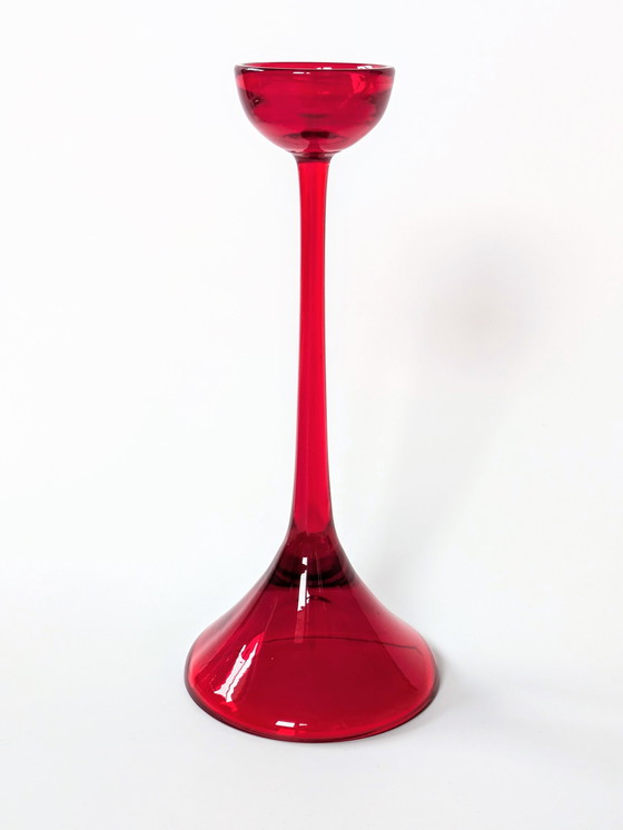 Image 1 of Glass Candlestick | Cari Zalloni For Wmf | 1970'S