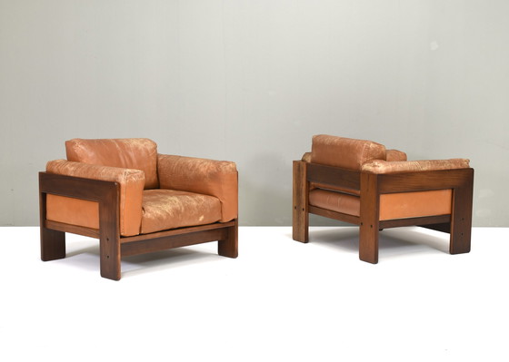 Image 1 of Pair of Bastiano Armchairs by Tobia Scarpa for GAVINA – Italy, 1975