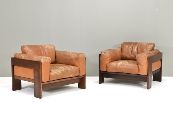 Image 1 of Pair of Bastiano Armchairs by Tobia Scarpa for GAVINA – Italy, 1975