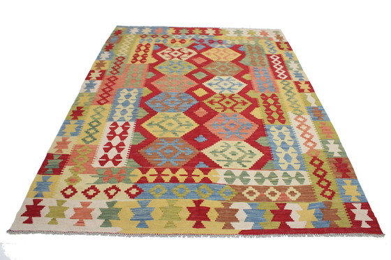 Image 1 of Original Old Style Kelim Afghan 245 X 180 Cm Top Condition