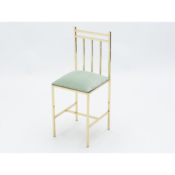 Image 1 of Pair of vintage brass chairs by Marc Duplantier, 1960