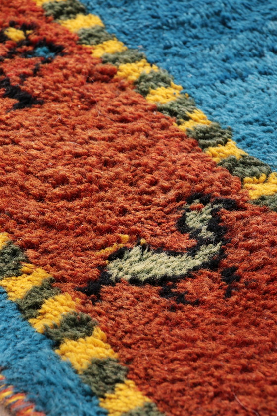 Image 1 of Tapis persan Gabbeh noué à la main avec de la laine, 1980