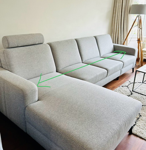 Eyerkamp Gray 4 Seater Design Sofa