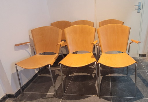 6x Fredericia Stolefabrik Chair Temba 3271