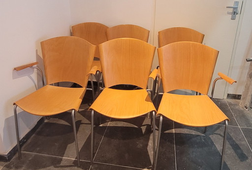 6x Fredericia Stolefabrik Chair Temba 3271