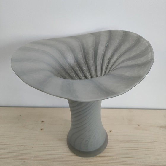 Image 1 of Handmade Design Flower Vase 'Zebra'.