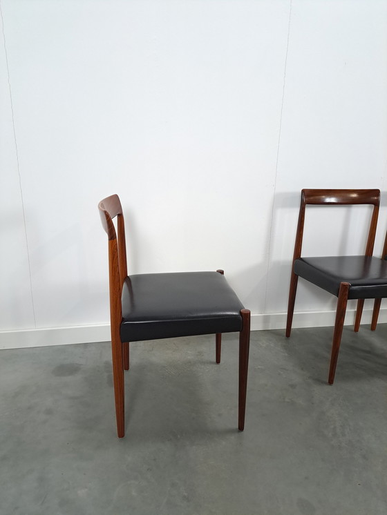 Image 1 of Design set of Lubke chairs with rosewood