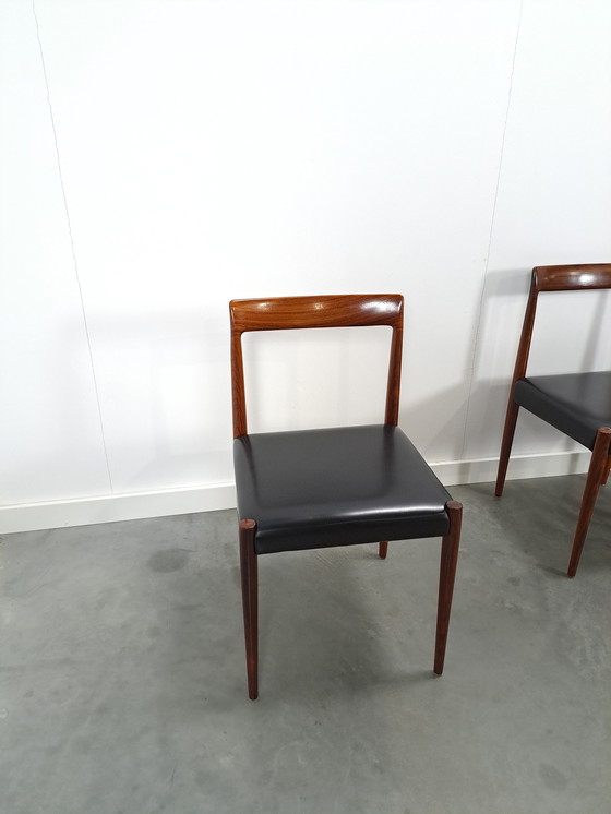 Image 1 of Design set of Lubke chairs with rosewood