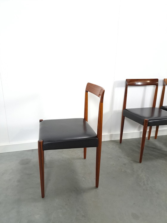 Image 1 of Design set of Lubke chairs with rosewood