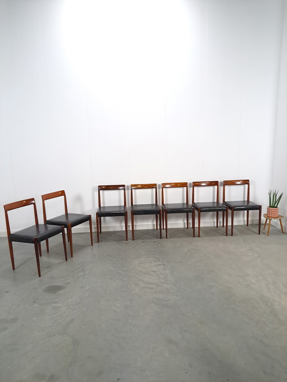 Image 1 of Design set of Lubke chairs with rosewood