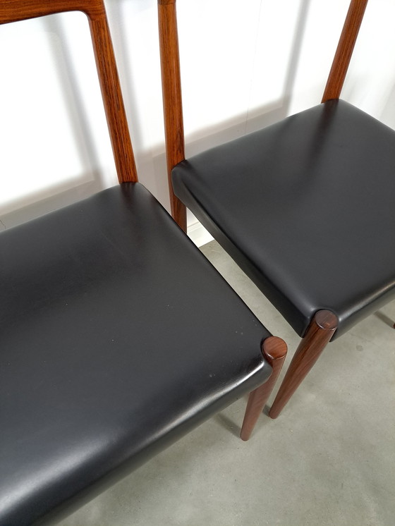 Image 1 of Design set of Lubke chairs with rosewood