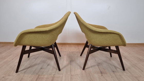 Image 1 of 2x Miroslav Navratil Shell Armchairs