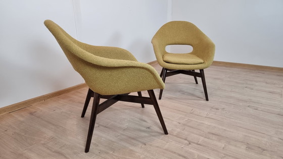 Image 1 of 2x Miroslav Navratil Shell Armchairs