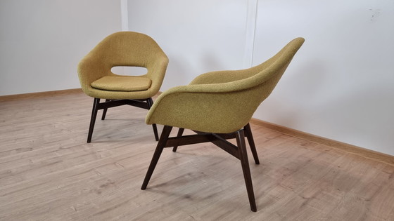 Image 1 of 2x Miroslav Navratil Shell Armchairs