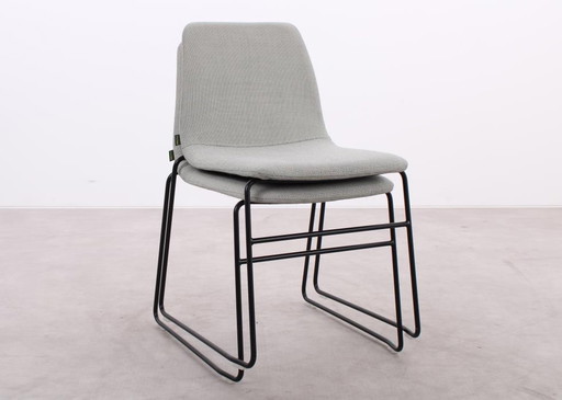 2x Chair NaughtOne Viv light gray/black