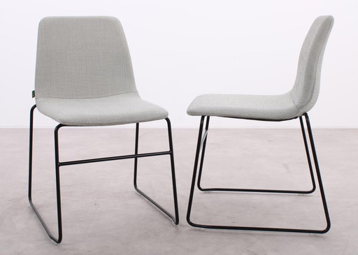 2x Chair NaughtOne Viv light gray/black