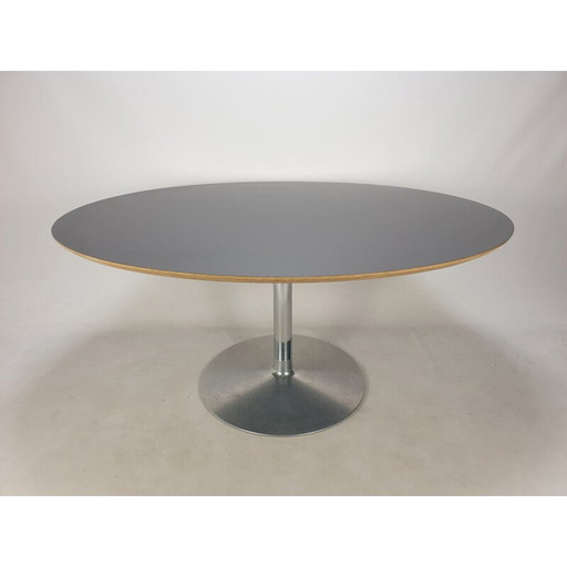 Vintage oval dining table by Pierre Paulin for Artifort, 1960s