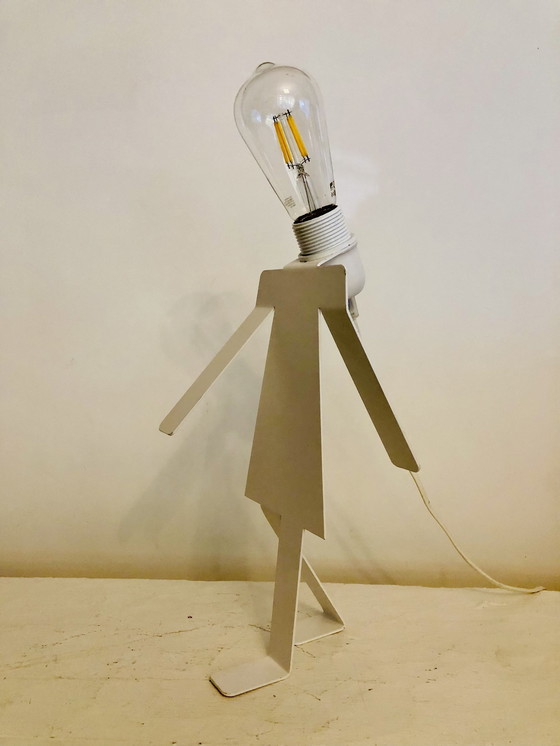 Image 1 of Moonwalk Cosmo Lamp White Metal White