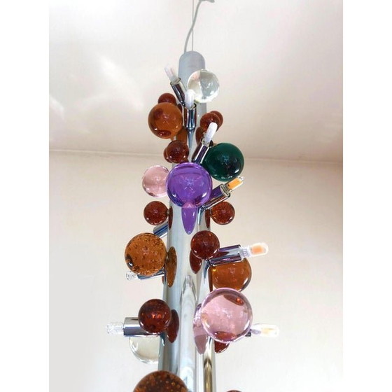 Image 1 of Contemporary Multicolour “Cactus” Murano Glass Sputnik Chandelier