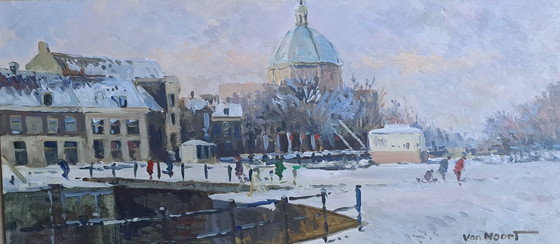 Image 1 of Winter in Amsterdam by A. Van Noort