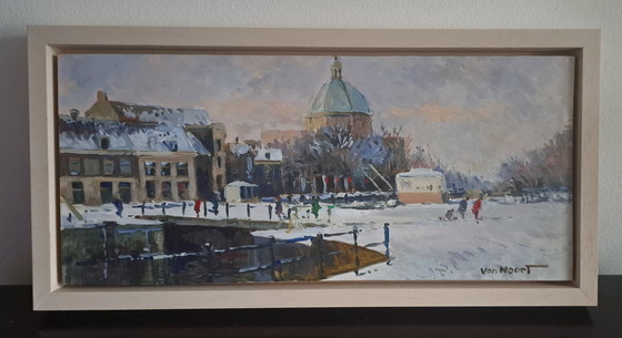 Image 1 of Winter in Amsterdam by A. Van Noort